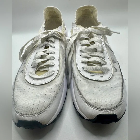 Nike waffle one white mesh sneakers activewear athleisure tennis shoes size 8 - Picture 6 of 10